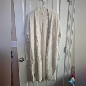 GAP Women's Ivory Open-Front Cardigan Sz XL